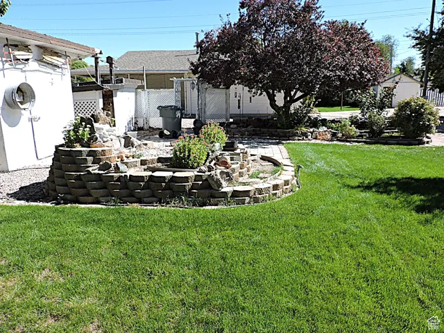 View of yard featuring a patio