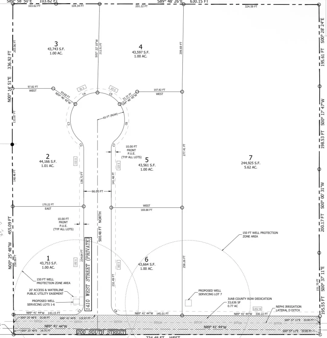 Map of parcels