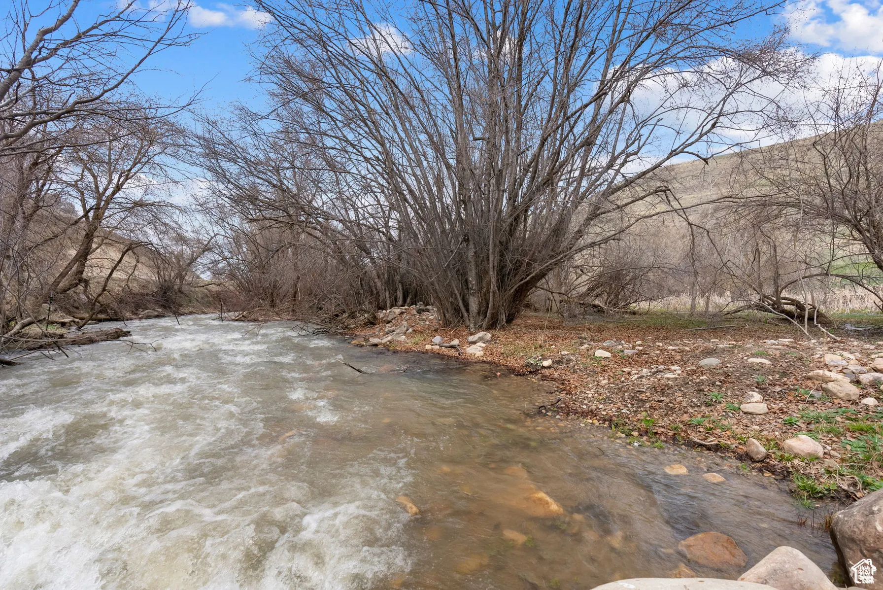 View of yard featuring a water view