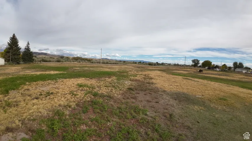 View of yard featuring a view of countryside