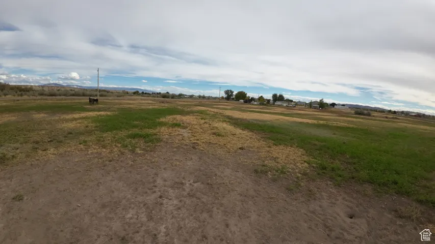 View of yard featuring a view of countryside