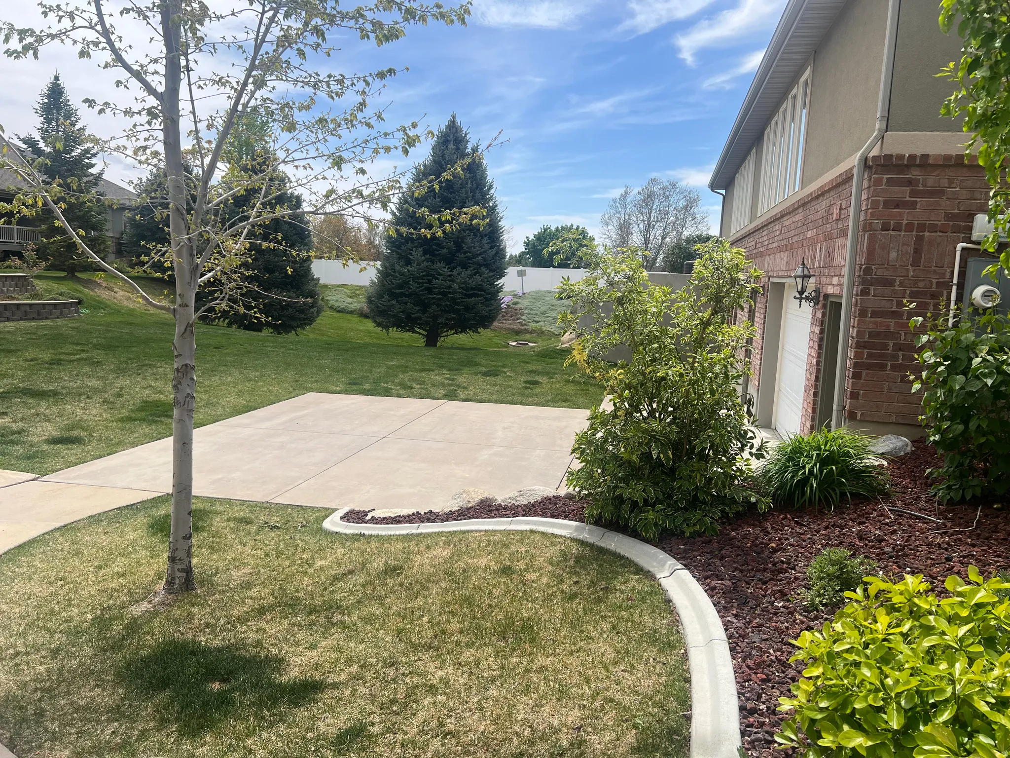 open space behind Club House