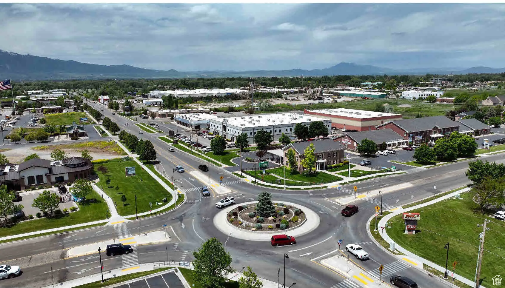 Bird's eye view of mountains
