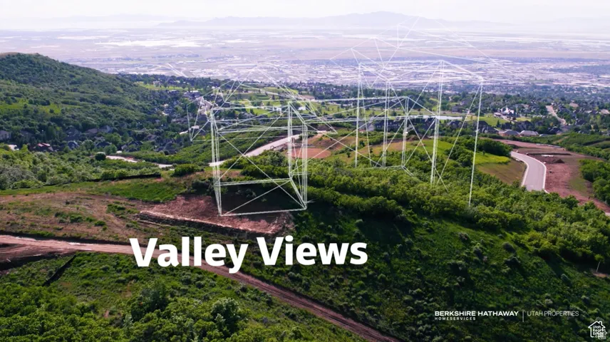 Drone / aerial view of a mountain backdrop
