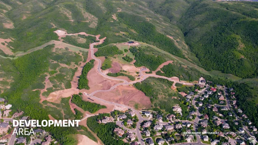 Aerial view of property's location