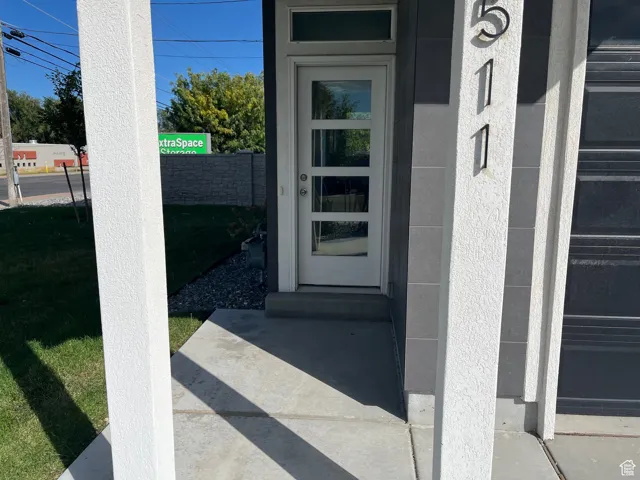 View of exterior entry