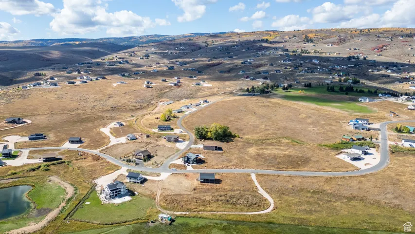 Aerial view of property's location with rural landscape