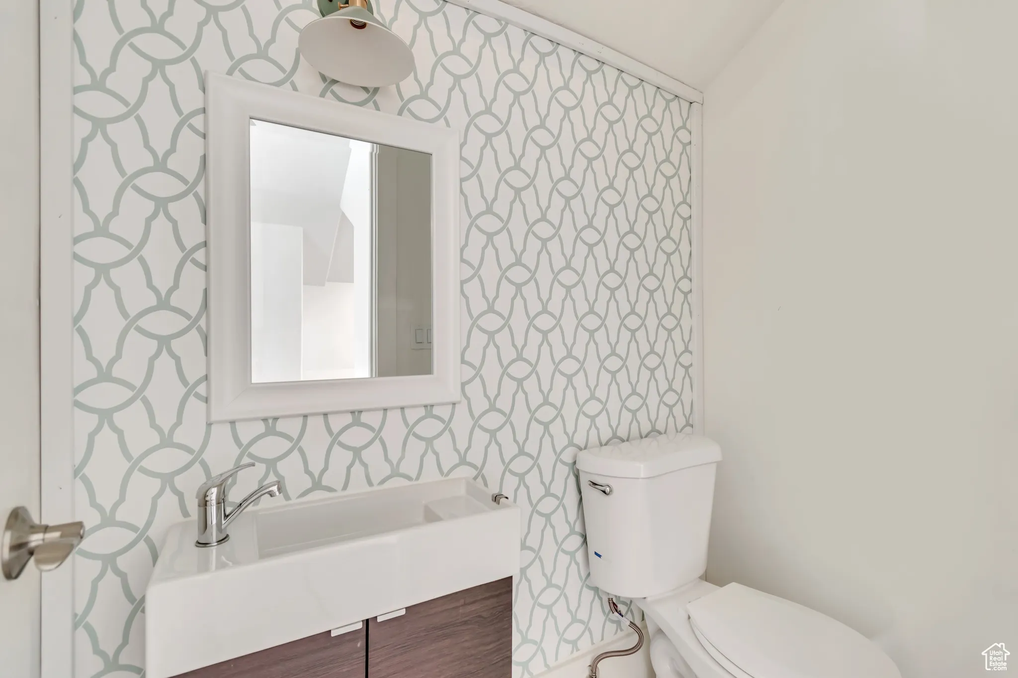1/2 bath on second level