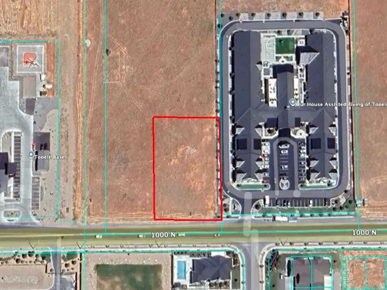 Map of property location featuring property boundaries highlighted