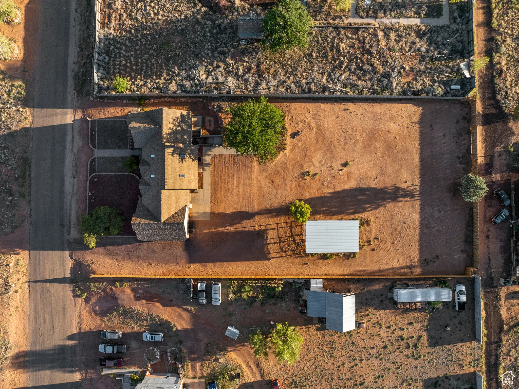 Aerial overview of property's location