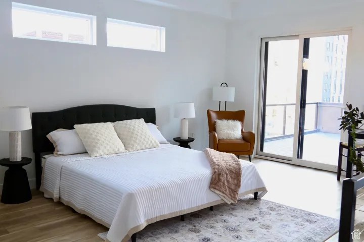 Bedroom Suite with access to exterior deck.