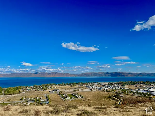 Water view featuring mountains