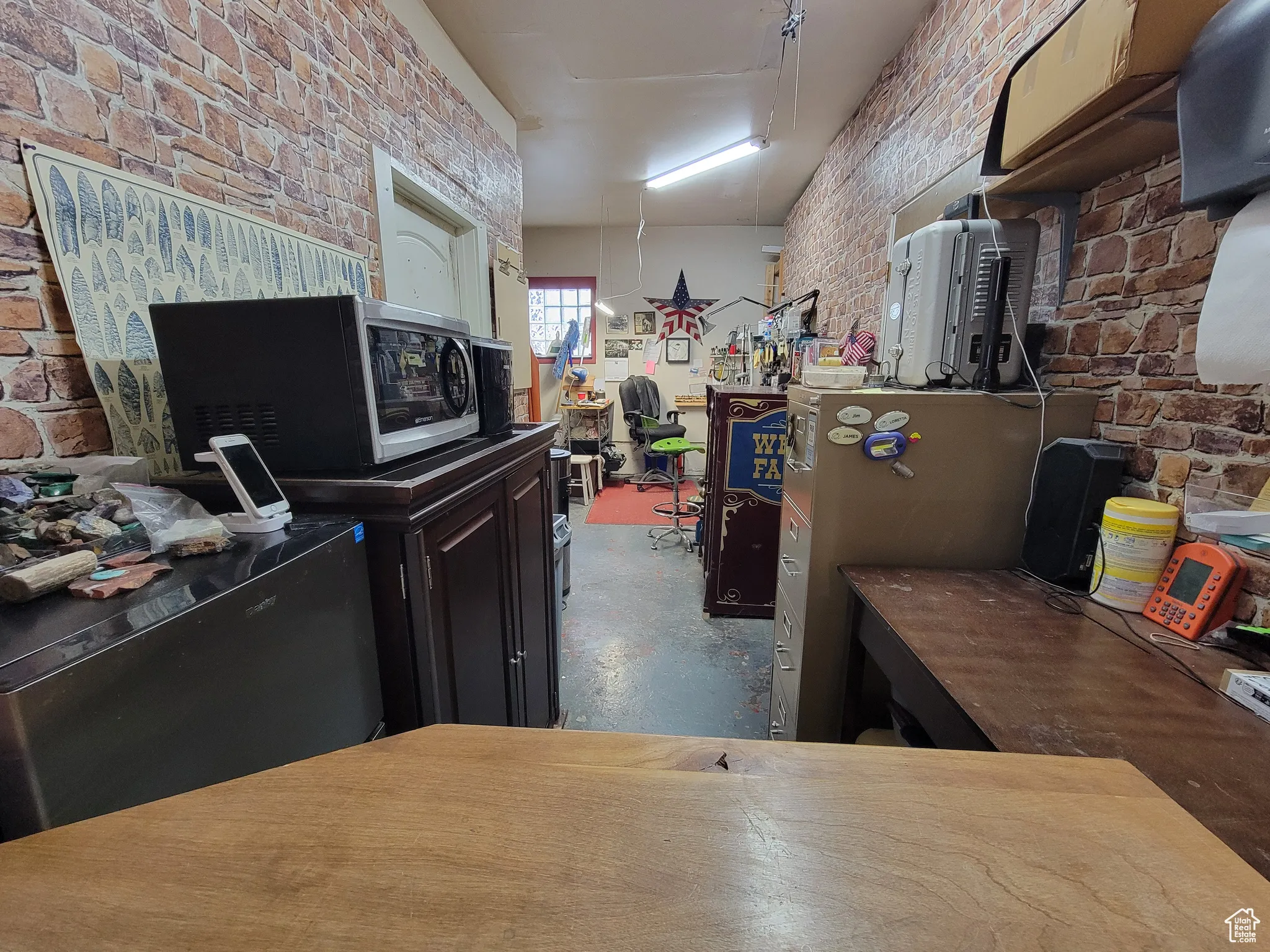 Entrance to polish and smithing  work area