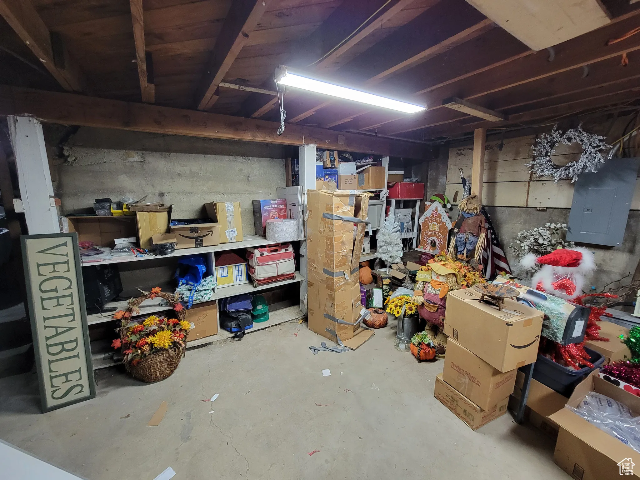 Storage with electric panel