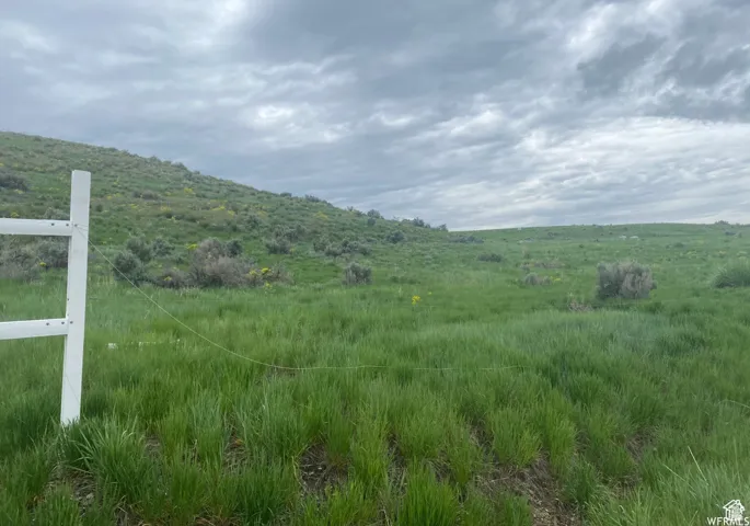 View of mountain background with rural landscape