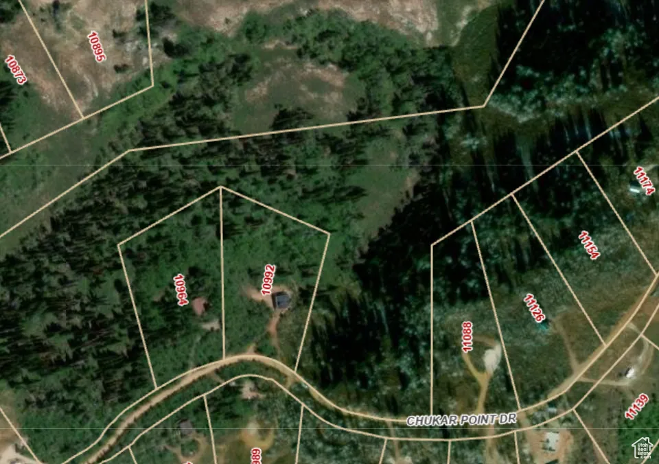 Aerial view of property's location featuring property boundaries highlighted