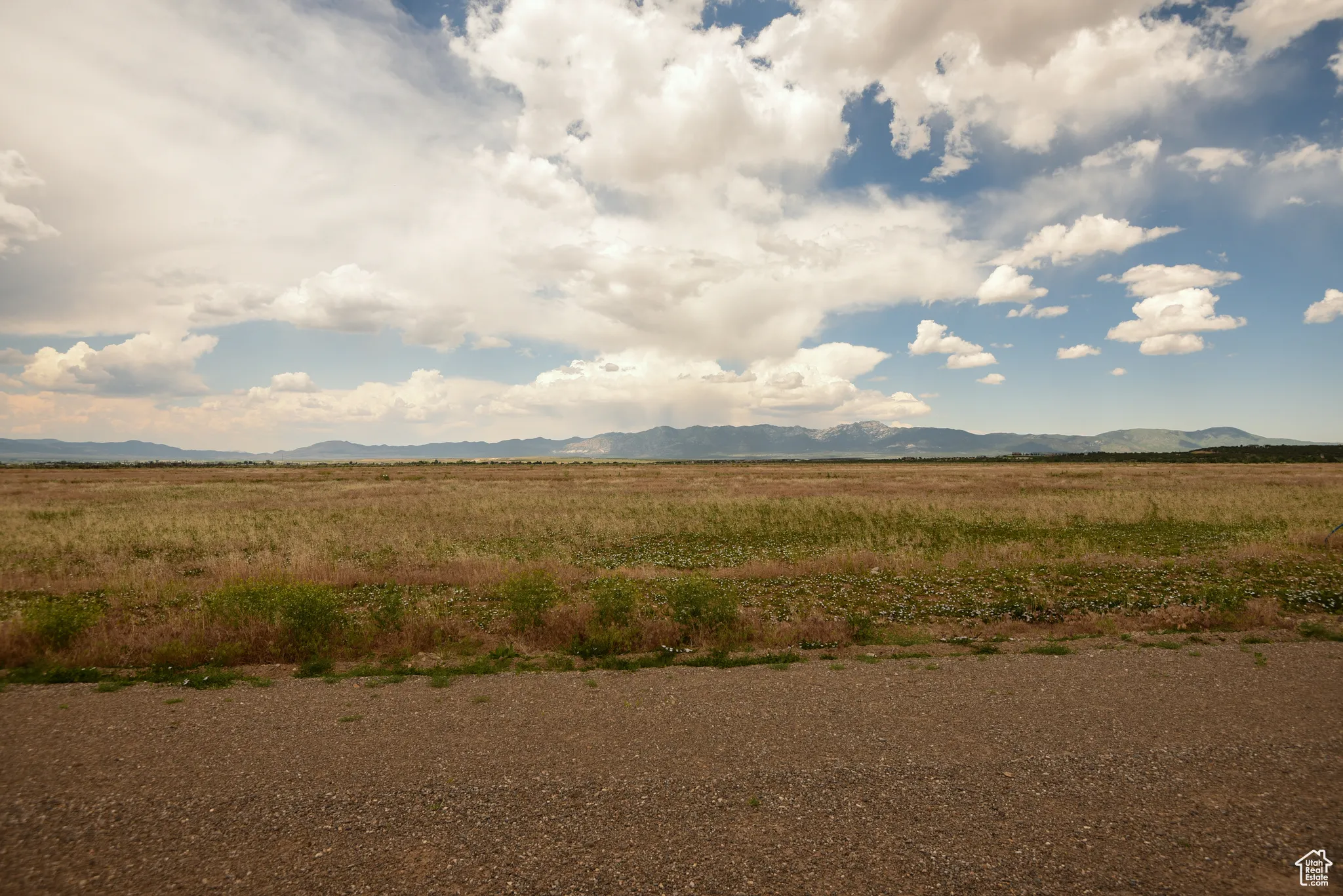 View of nature featuring rural landscape and a mountain backdrop