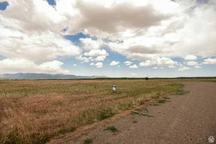 View of mountain background with rural landscape