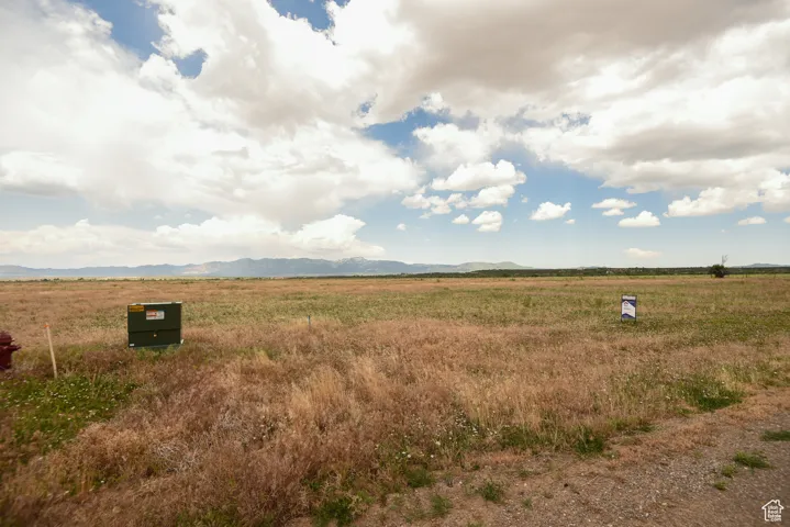 View of mountain background with rural landscape