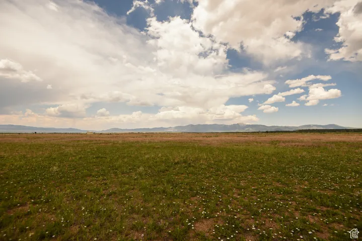 View of yard featuring a view of rural / pastoral area and a mountain view