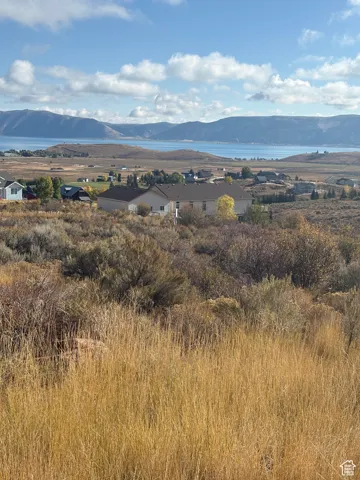 Mountain view with a large body of water