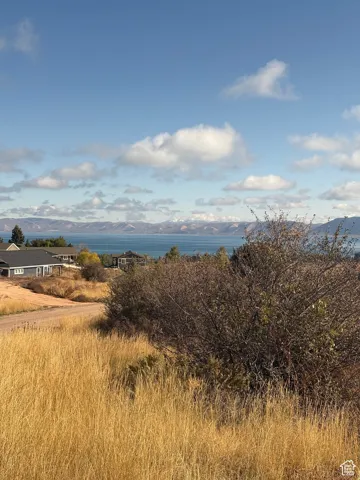 Mountain view with a large body of water