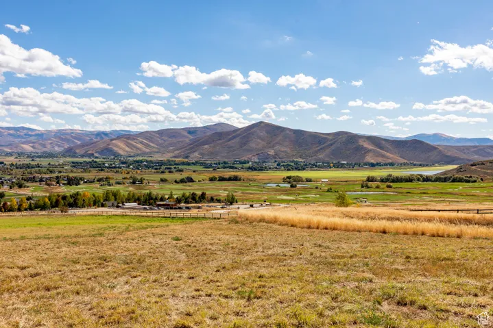 View of mountain background with rural landscape