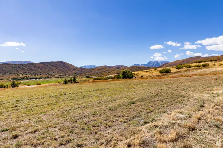 View of mountain background with rural landscape
