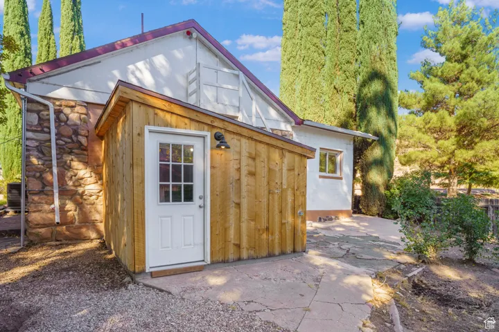 View of outbuilding