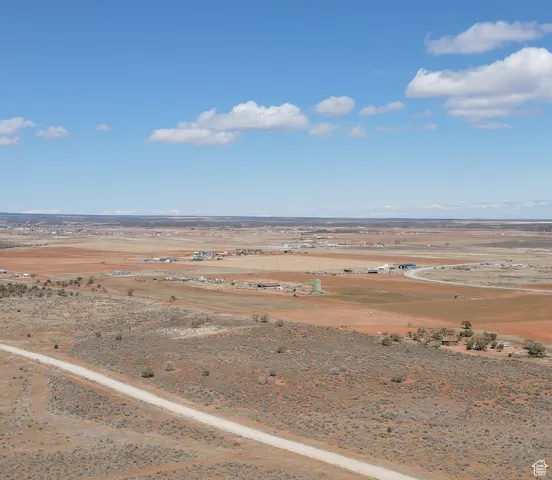 Overview of rural landscape featuring a desert landscape