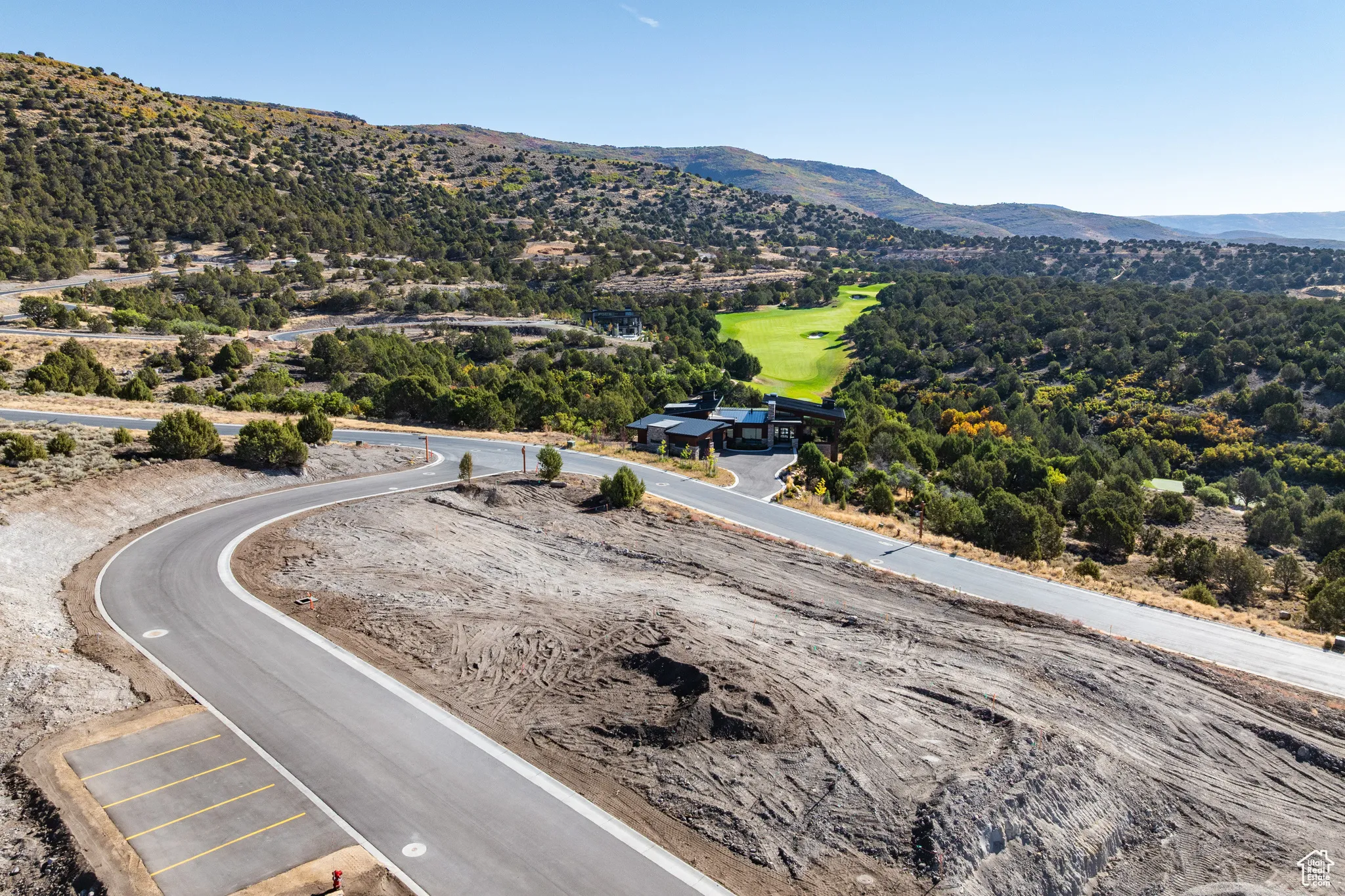 Drone / aerial view of mountains
