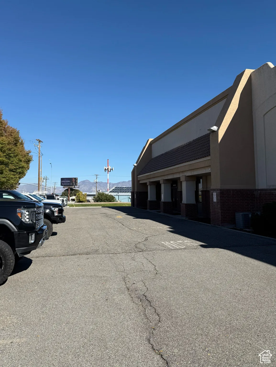 View of asphalt road featuring a mountain view