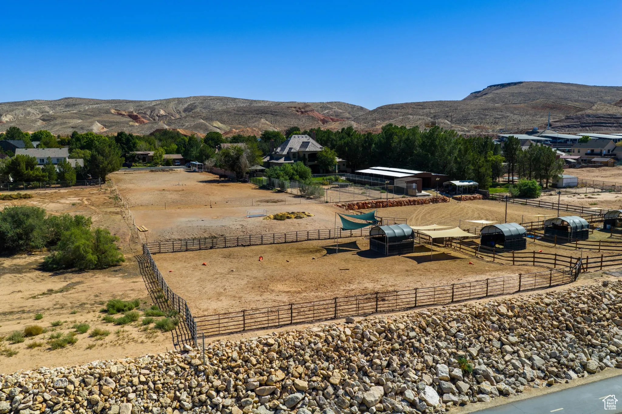 Mountain view featuring rural landscape