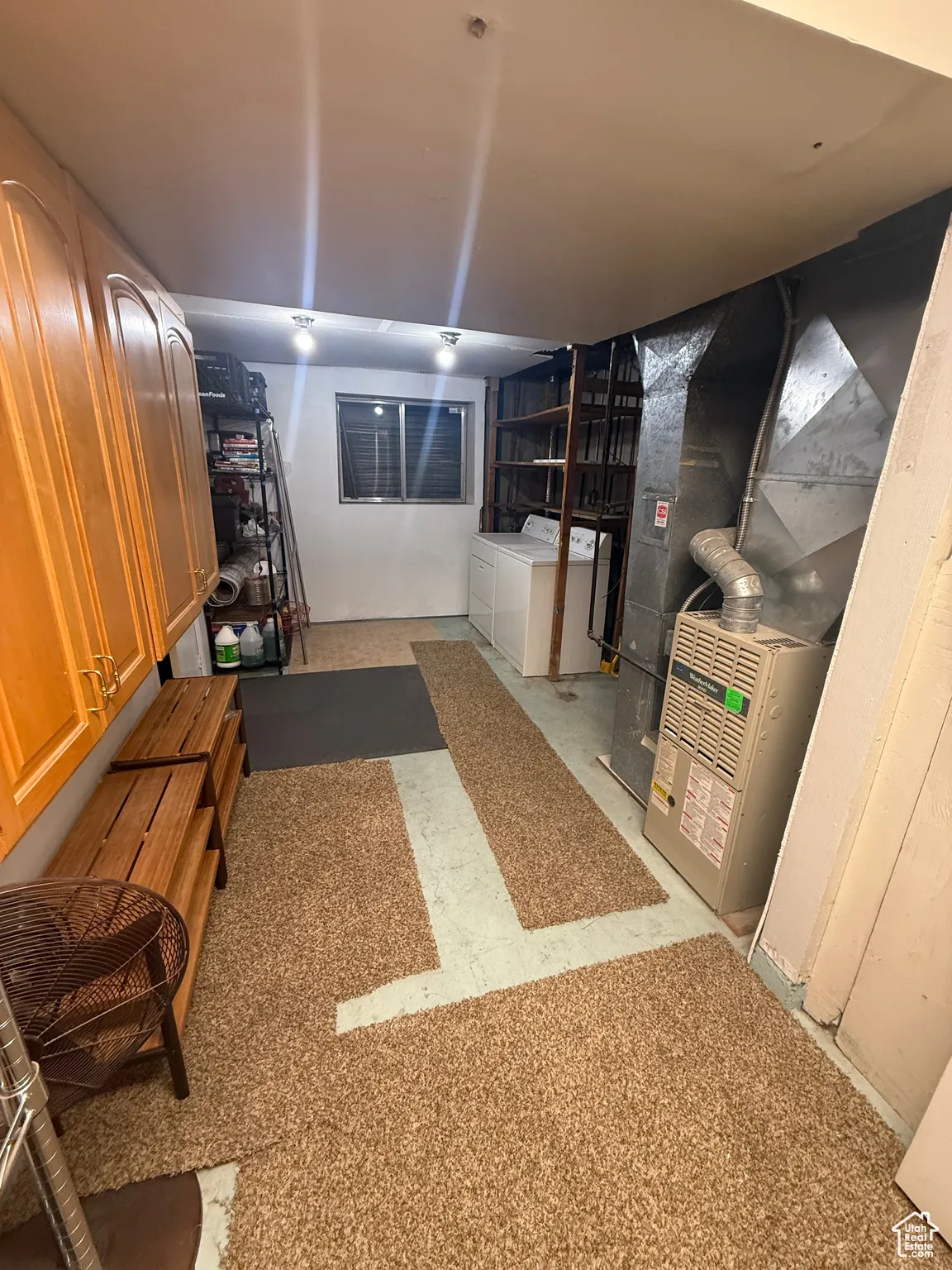Laundry and storage area