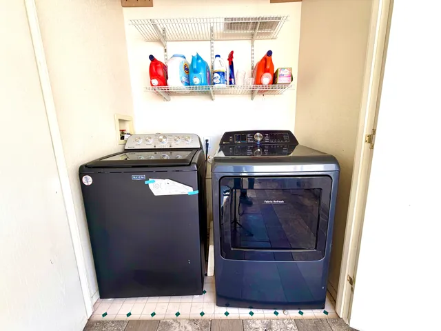 Laundry area featuring washer and dryer