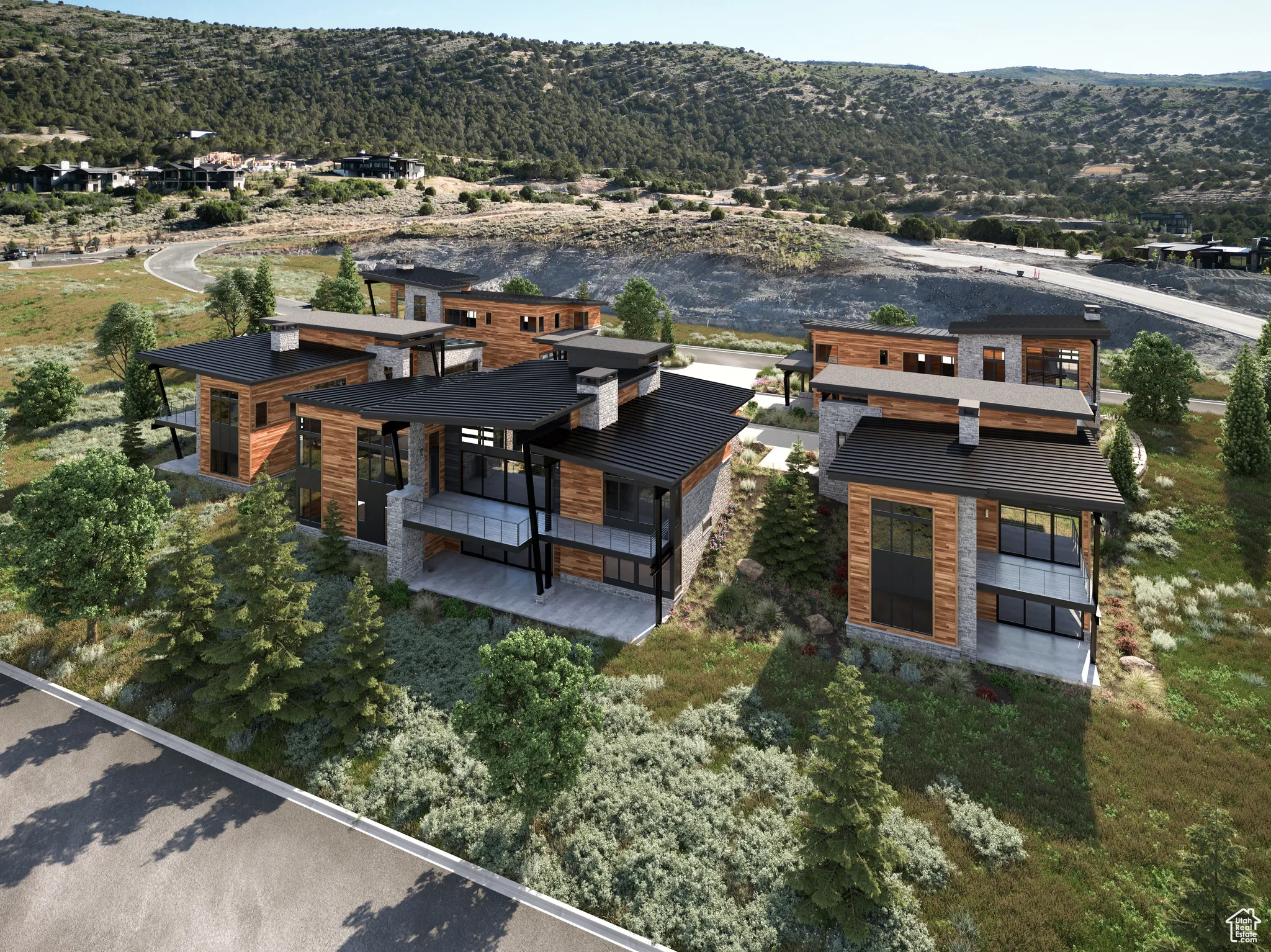 View of subject property with a mountainous background - rendering