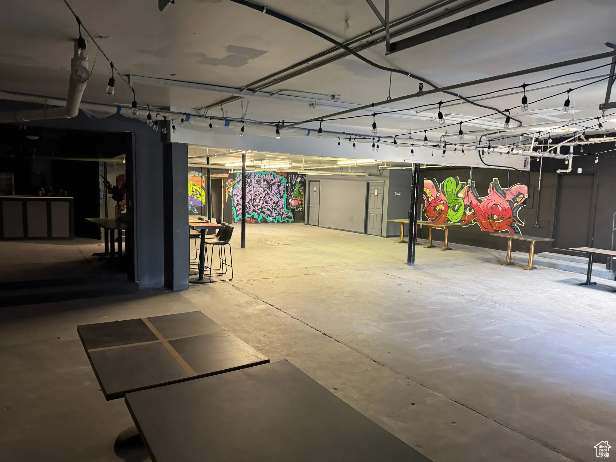 View of below grade area