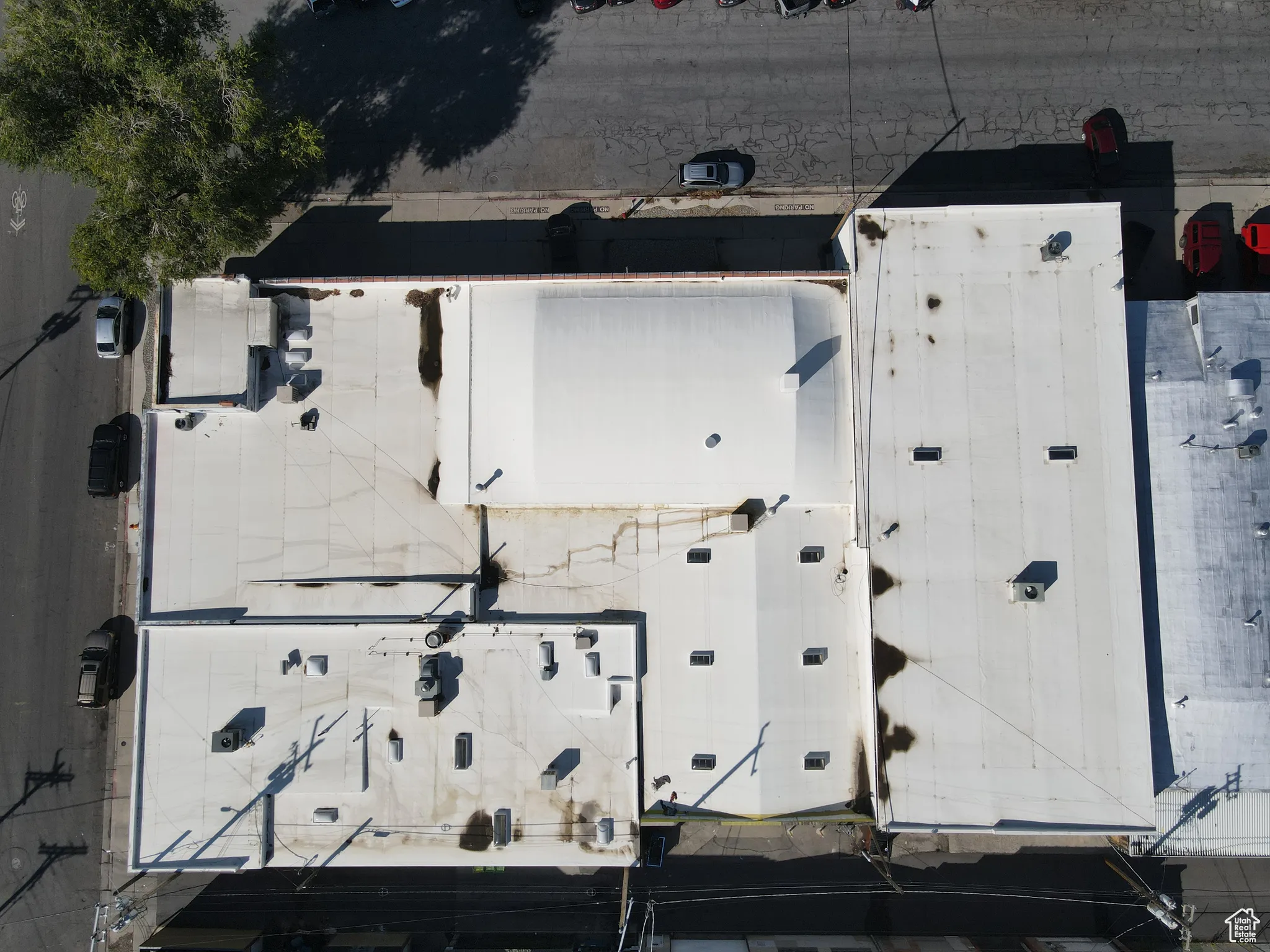 View from above of property