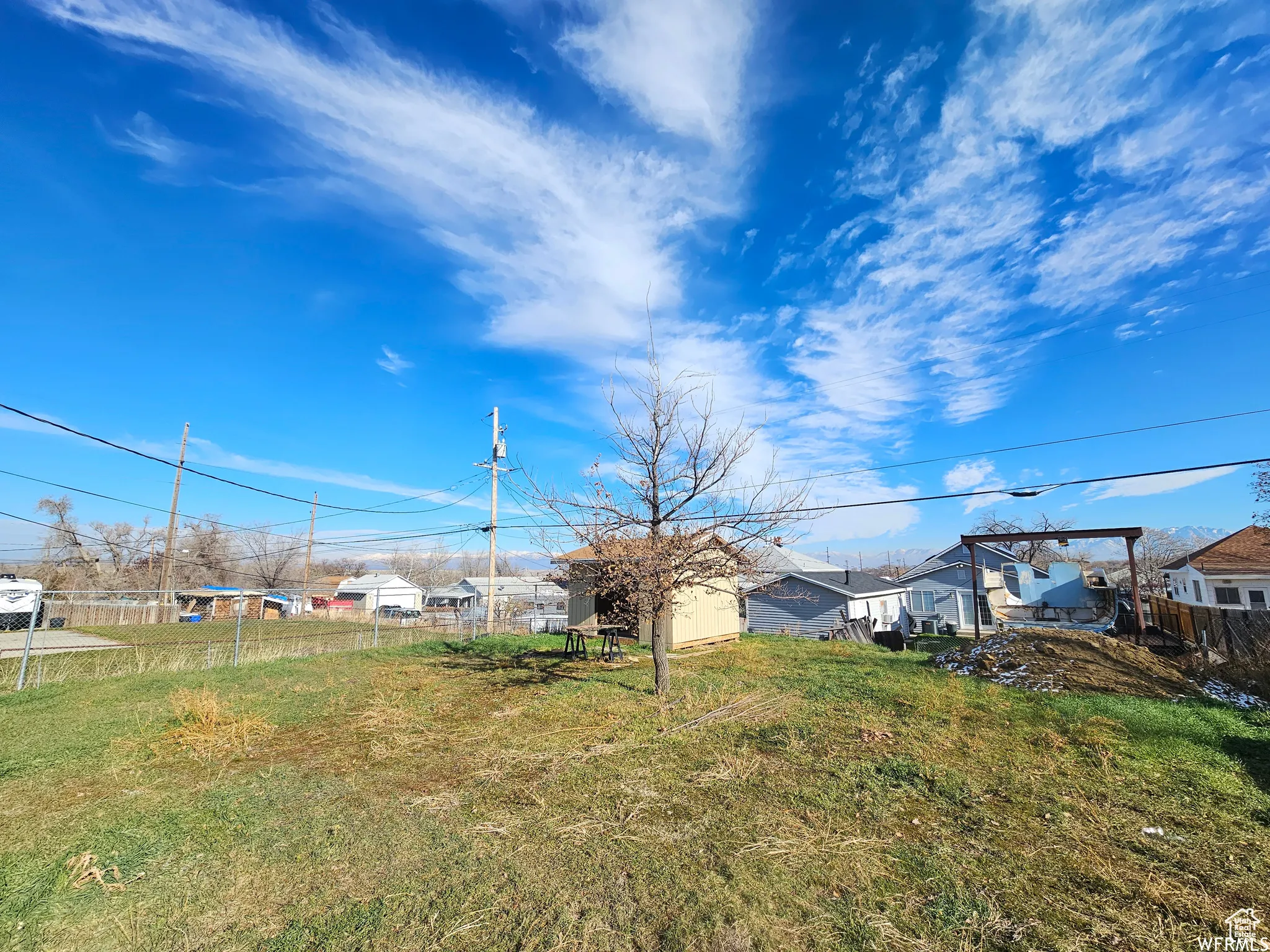 View of yard with a residential view