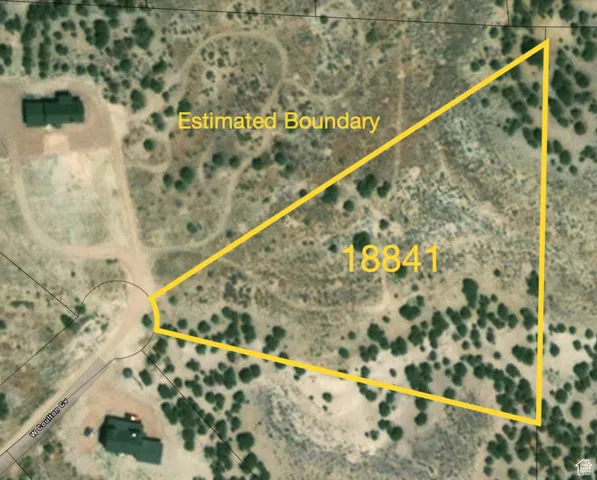 Map / location with property parcel outlined