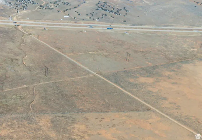 Aerial map of property and surrounding area