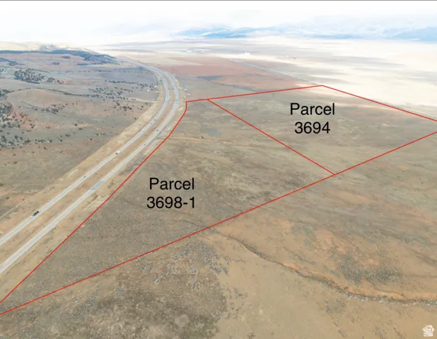 Aerial view of sparsely populated area