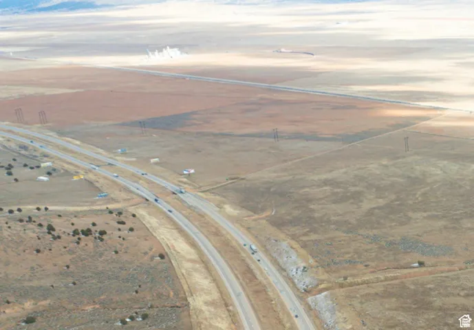 Aerial view of property's location featuring rural landscape