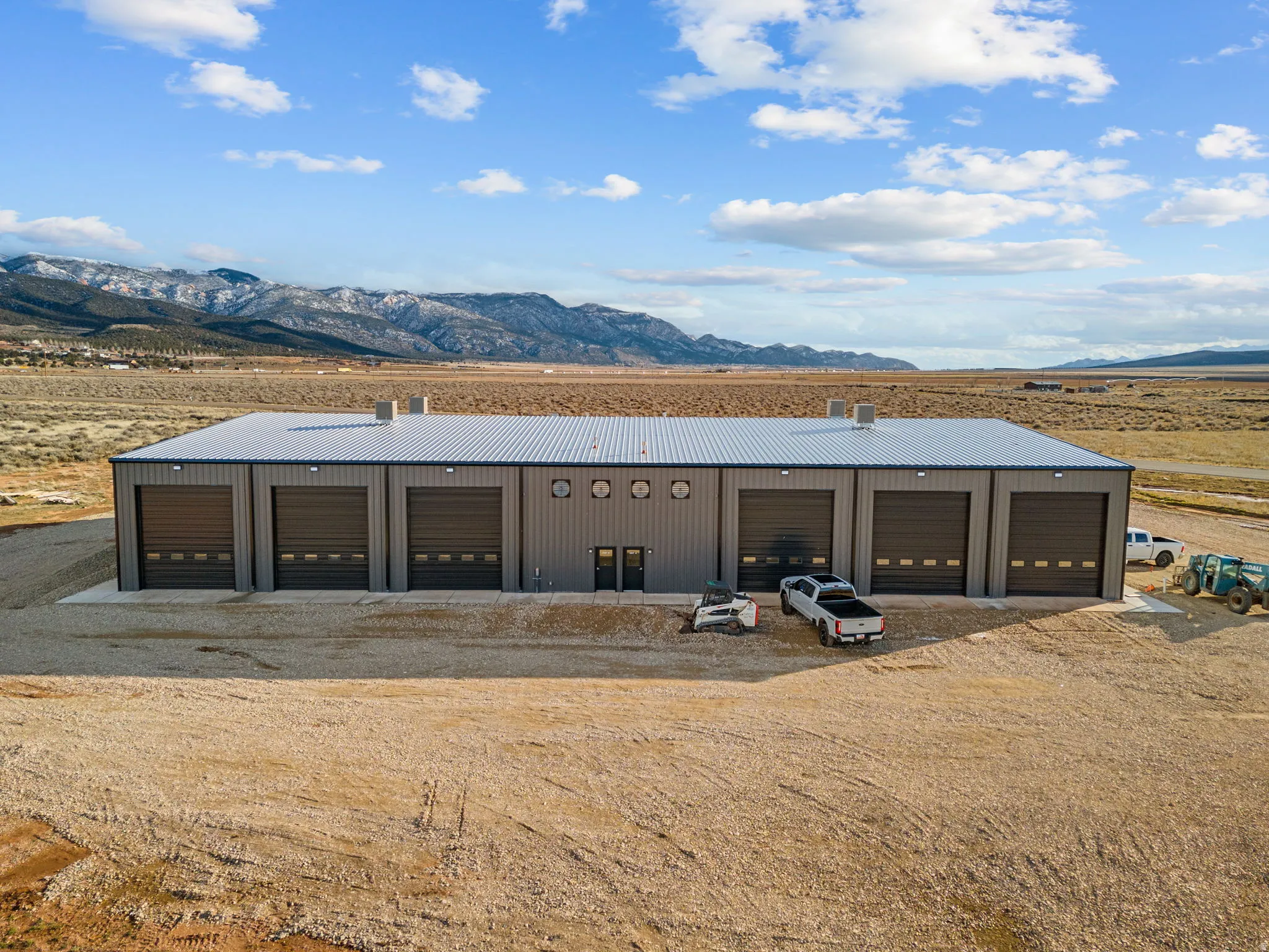 View of outdoor structure featuring a mountain view and a view of countryside