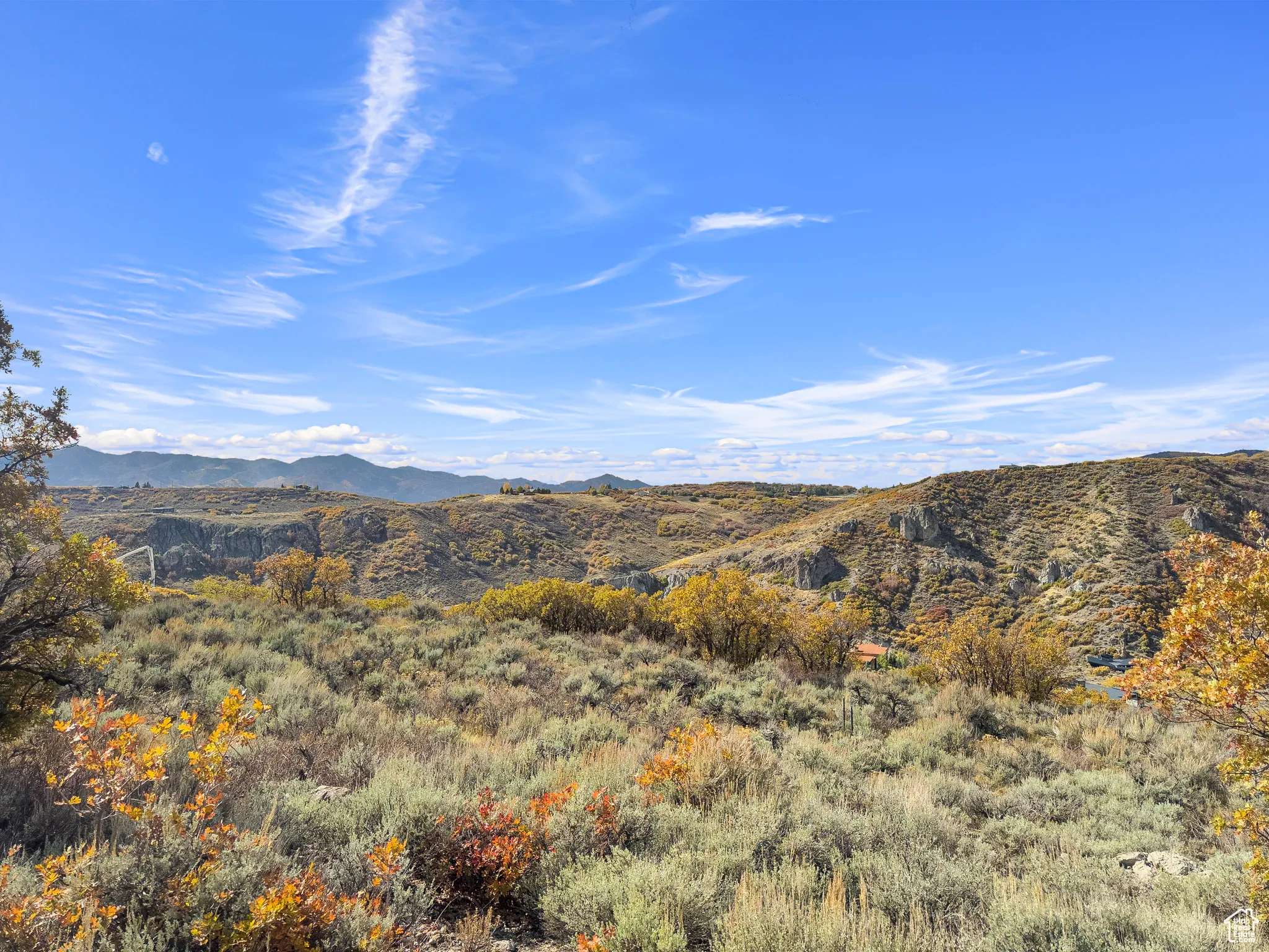 View of mountain background
