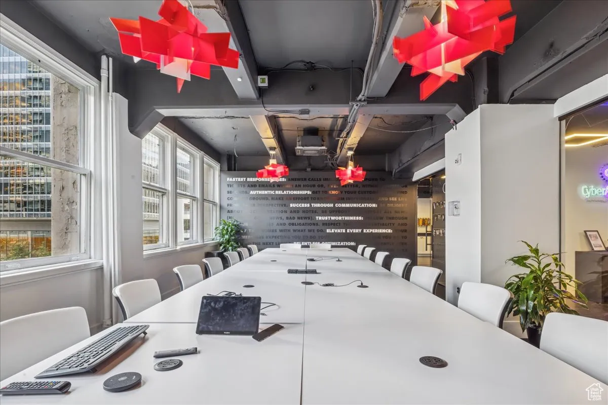 Presentation view of large conference room