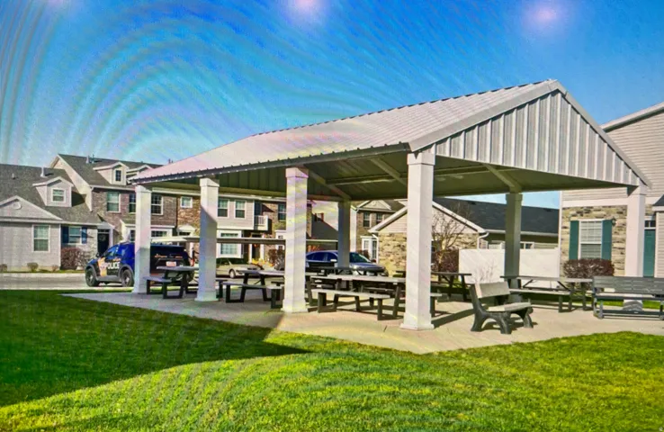 Community picnic area