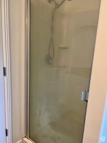 3/4 Bath upstairs bathroom with a stall shower