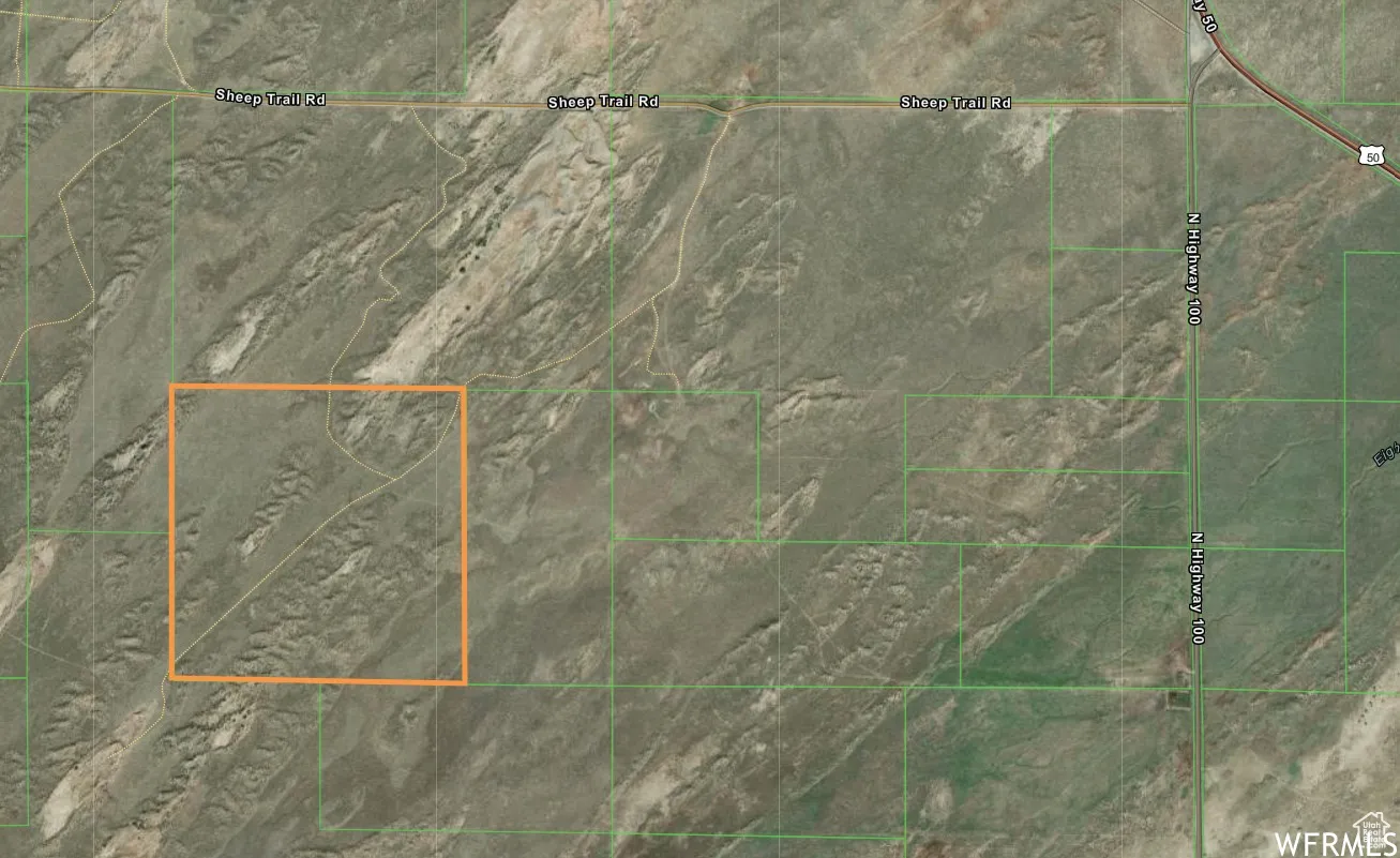 Map of property location with property boundaries highlighted