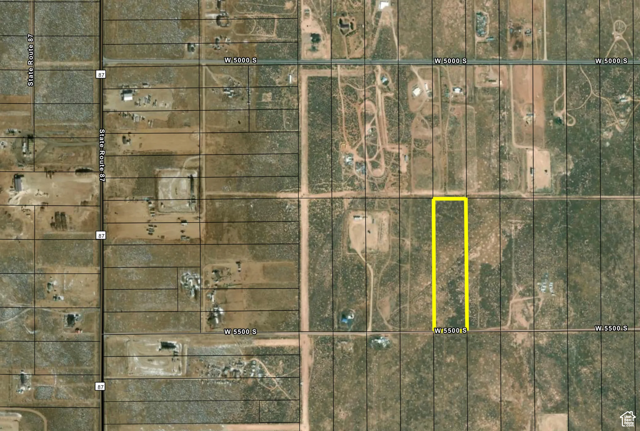 Map / location featuring property boundaries highlighted